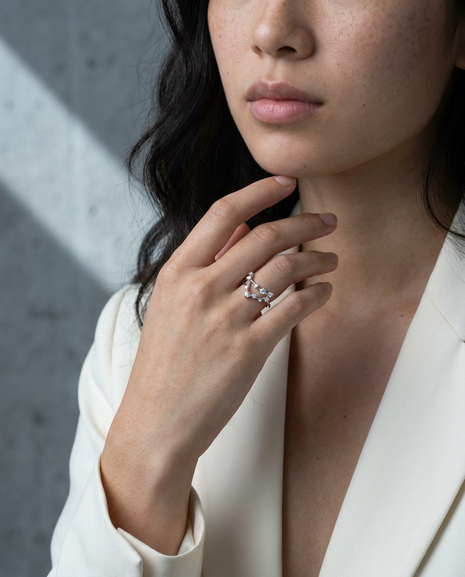Capricorn Constellation Ring