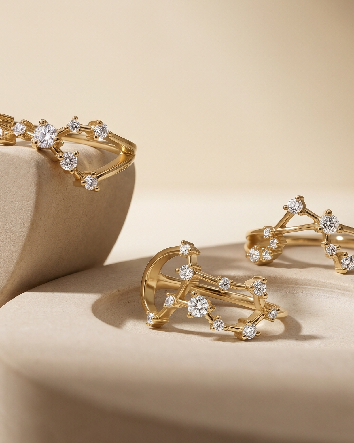 Gemini Constellation Ring