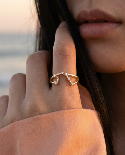 Aquarius Constellation Ring