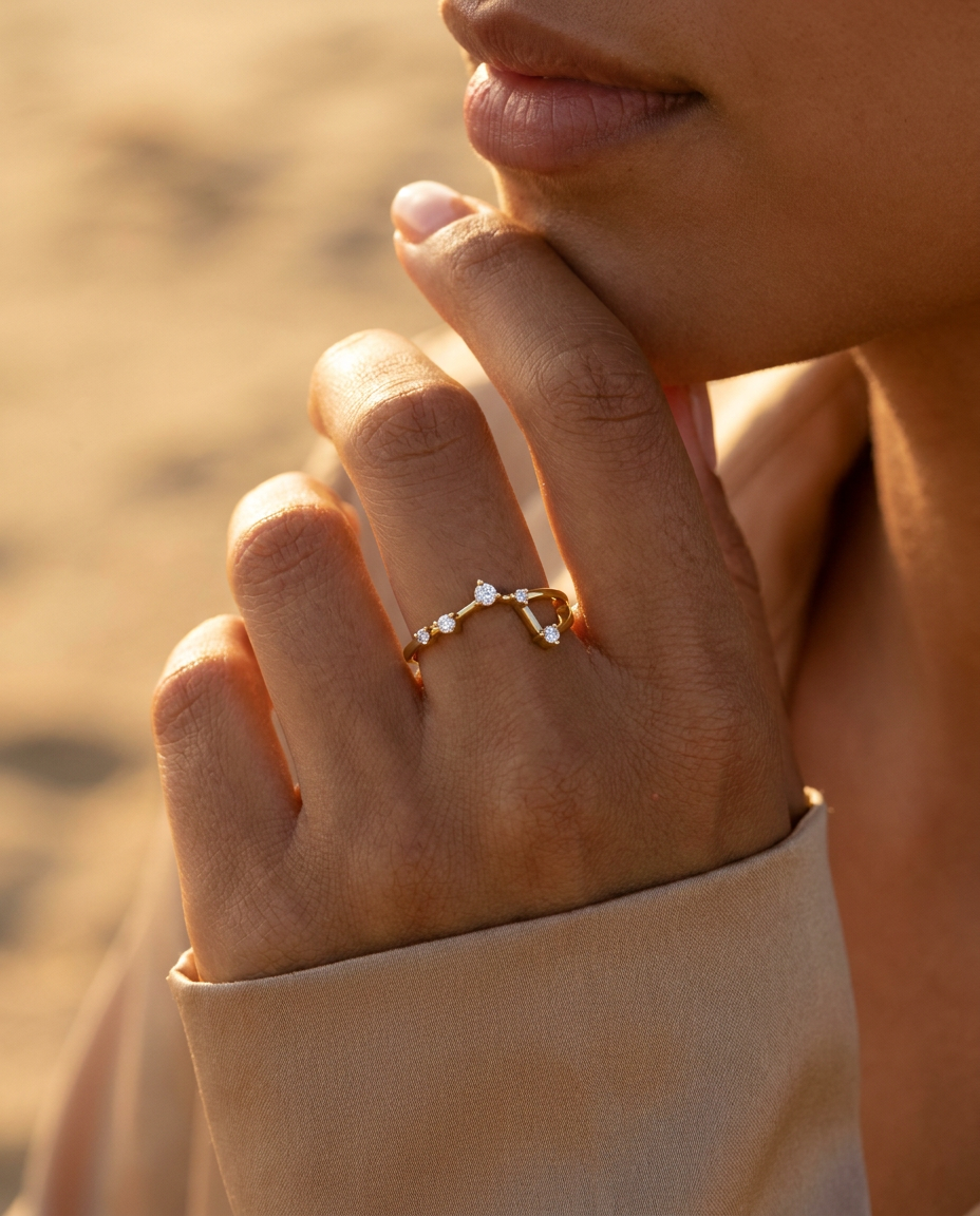 Aries Constellation Ring