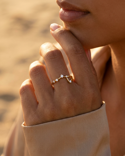 Aries Constellation Ring