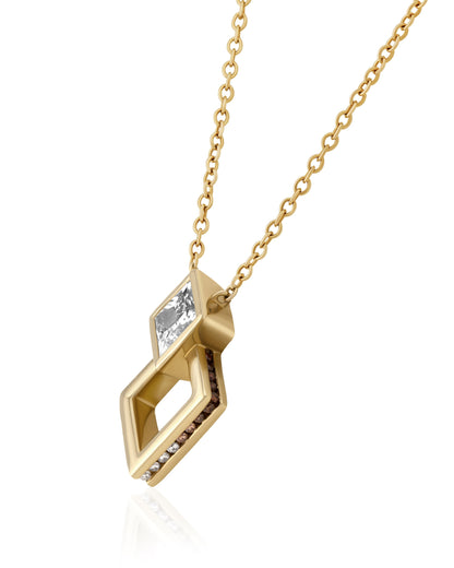 Side Halo Princesa Necklace