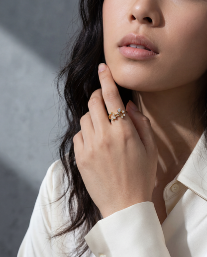Leo Constellation Ring