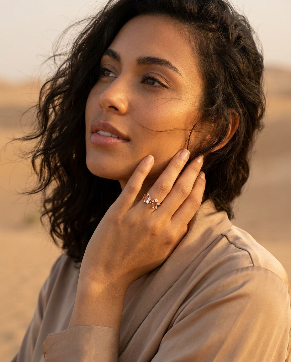 Leo Constellation Ring