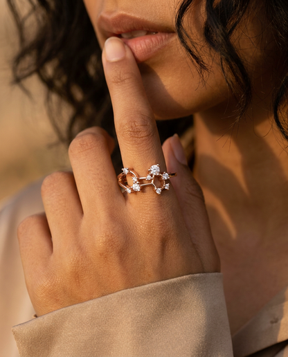 Leo Constellation Ring