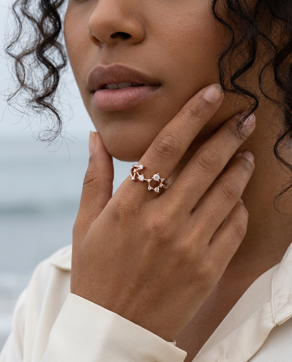 Scorpio Constellation Ring