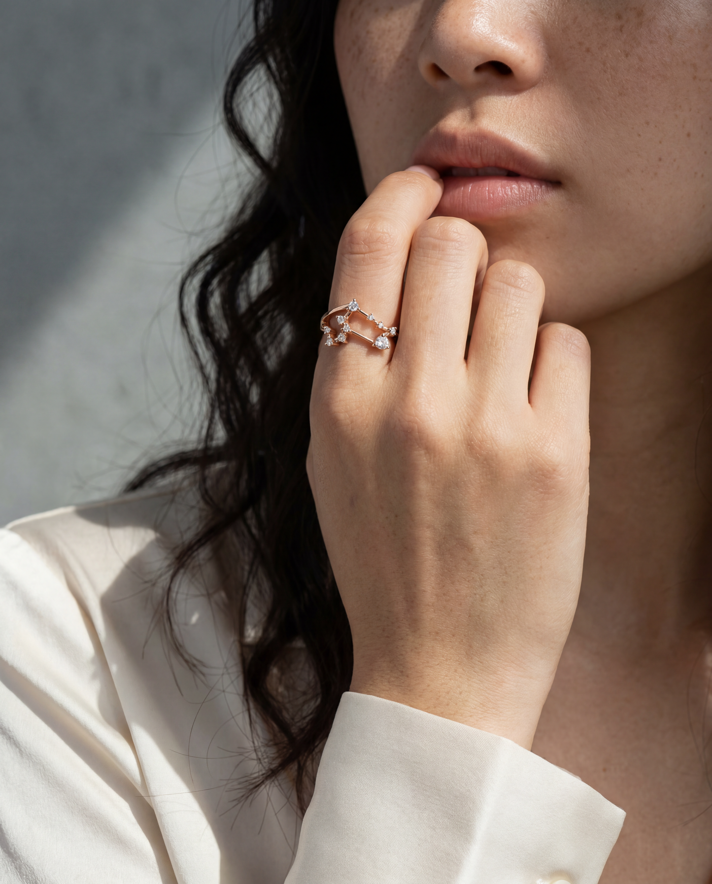 Virgo Constellation Ring