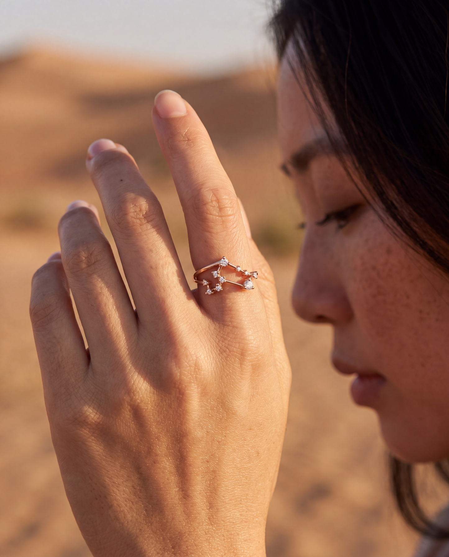 Virgo Constellation Ring