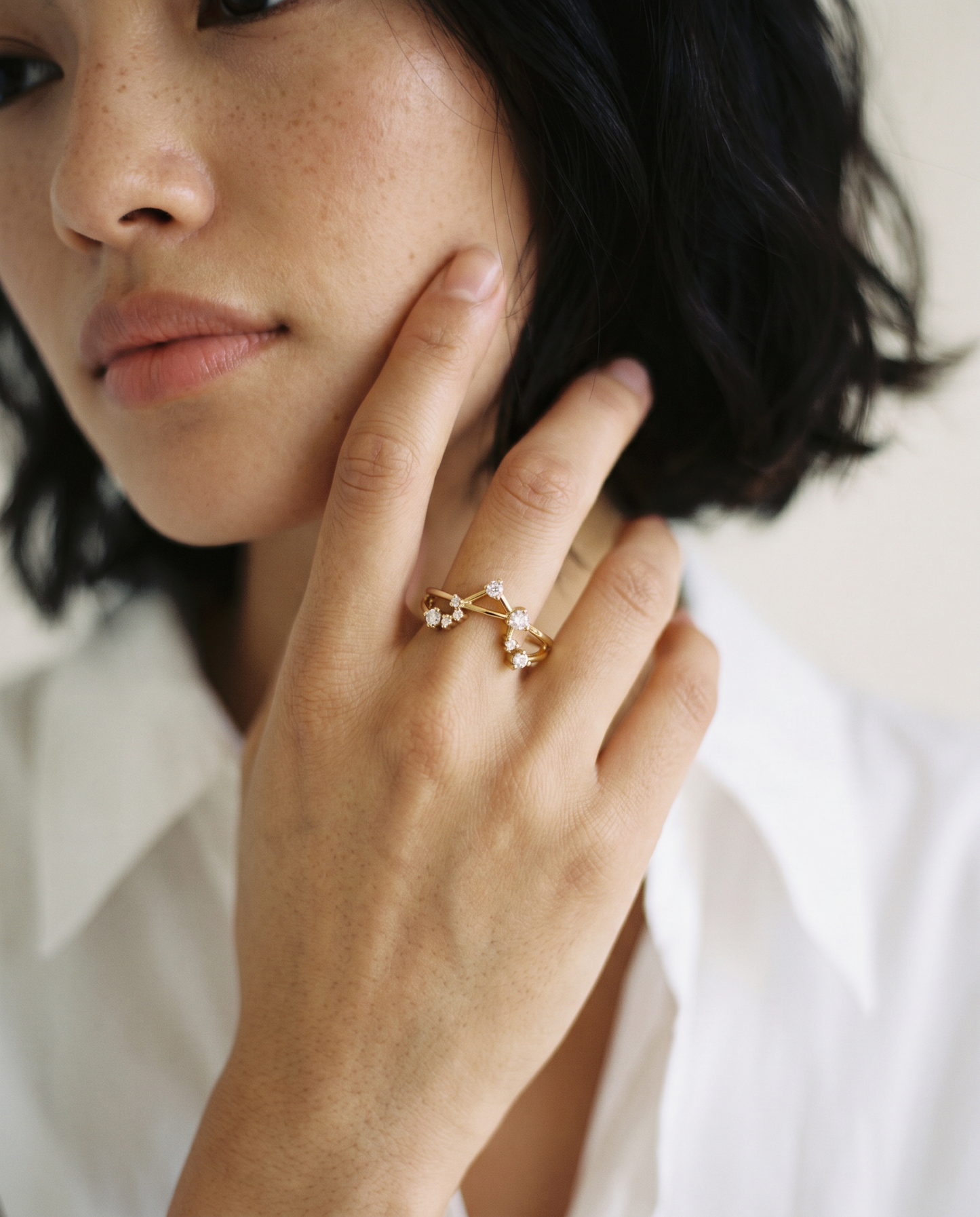 Libra Constellation Ring