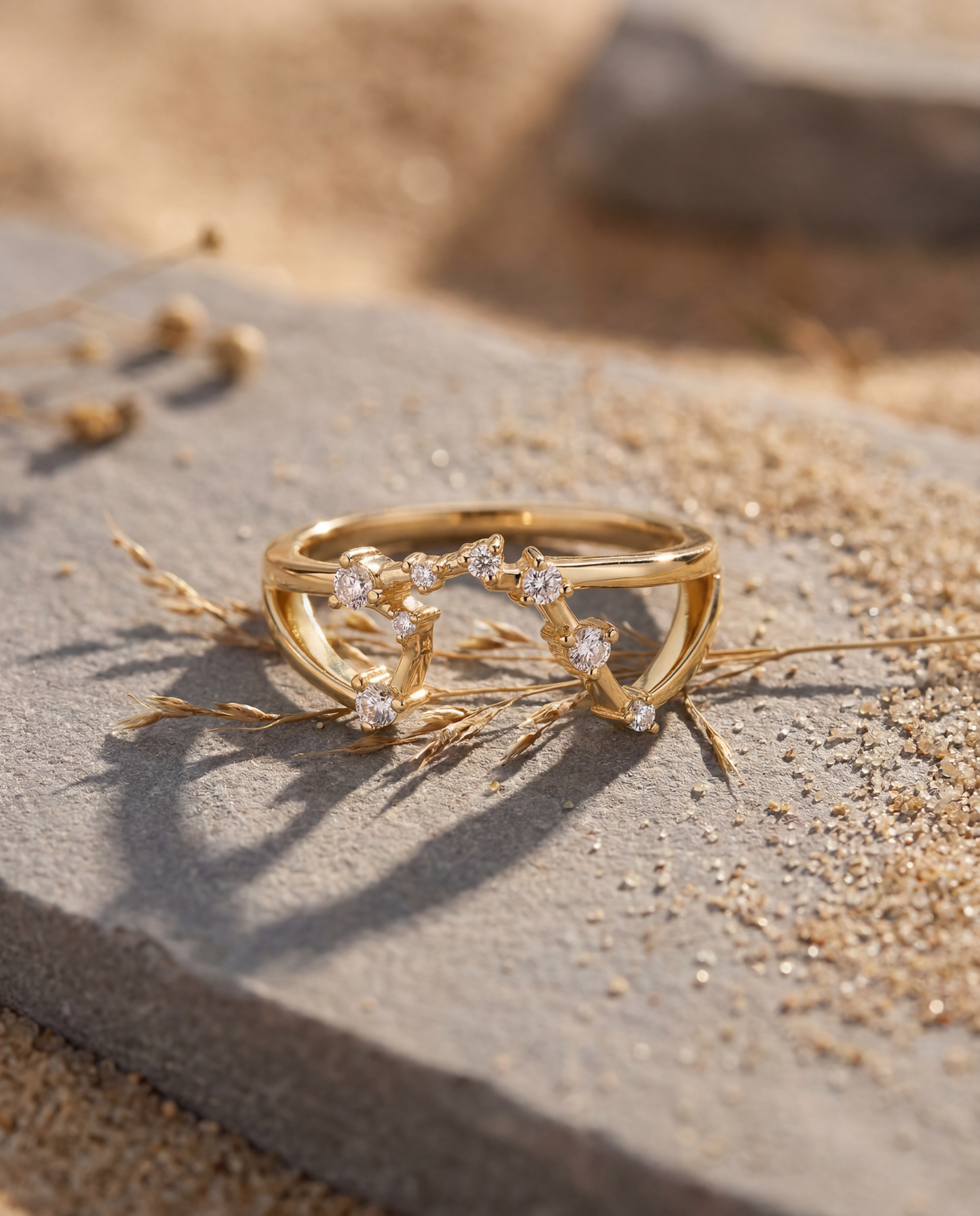 Aquarius Constellation Ring