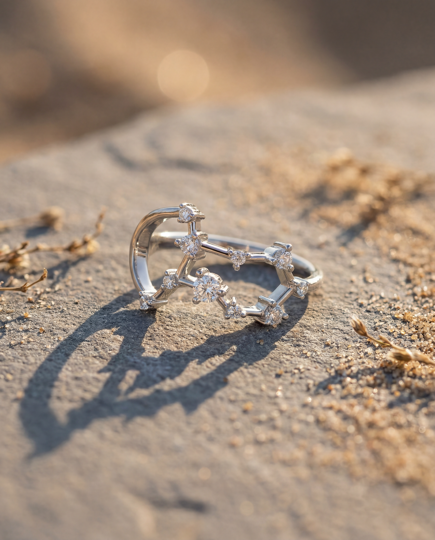 Gemini Constellation Ring