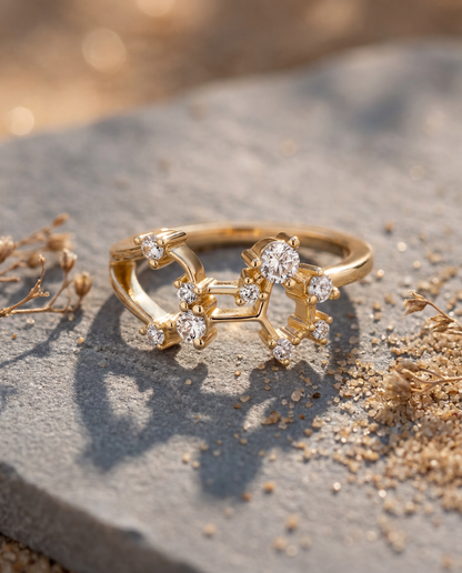 Leo Constellation Ring