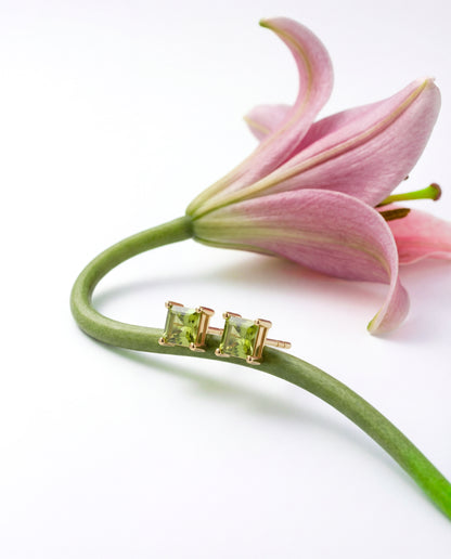 Princess Peridot Studs