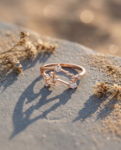 Virgo Constellation Ring