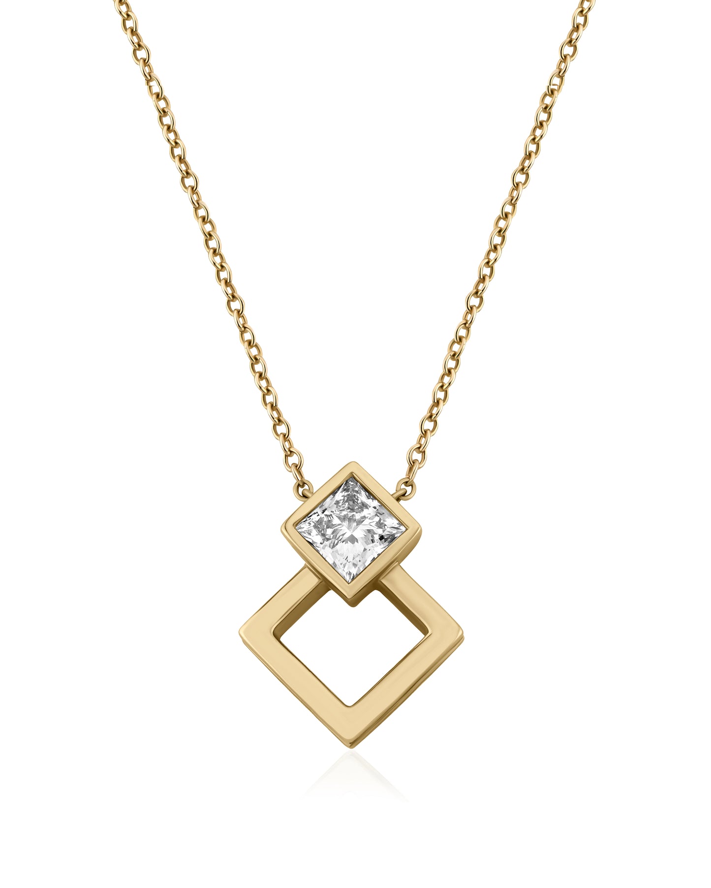 Side Halo Princesa Necklace