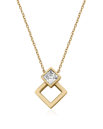 Side Halo Princesa Necklace